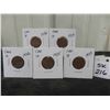 Image 1 : 5 Canada Small Cents 1932,33,34,35,36