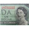 Image 2 : 1967 $1 Bill Interesting S/N 8732222 - Very Nice 