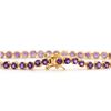 Image 2 : Plated 18KT Yellow Gold 4.35ctw Amethyst Bracelet