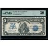 Image 1 : 1899 $5 Chief Silver Certificate PMG 30
