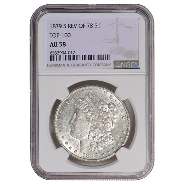 1879-S $1 Morgan Silver Dollar NGC AU58