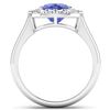 Image 4 : 14KT White Gold 2.9ct Tanzanite and Diamond Ring