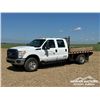 Image 1 : 2011 FORD F350 XL CREW CAB FLATBED TRUCK