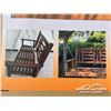 Image 7 : 2 PERSON WOODEN PATIO SWING