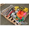 Image 1 : QTY OF WRENCHES W/MISC TAPE AND MARKERS