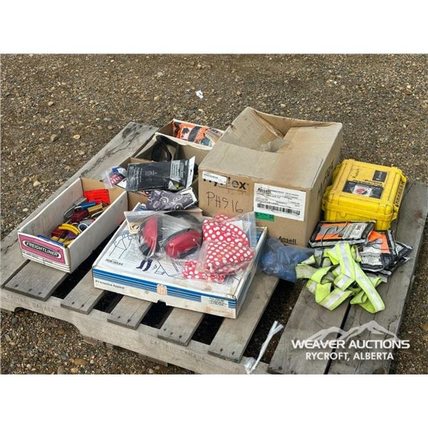 QTY OF MISC SAFETY SUPPLIES & WORK SITE RADIOS