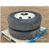 Image 1 : (2) MICHELIN 11R22.5 TIRES W/RIMS