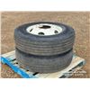 Image 2 : (2) MICHELIN 11R22.5 TIRES W/RIMS
