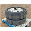 Image 4 : (2) MICHELIN 11R22.5 TIRES W/RIMS