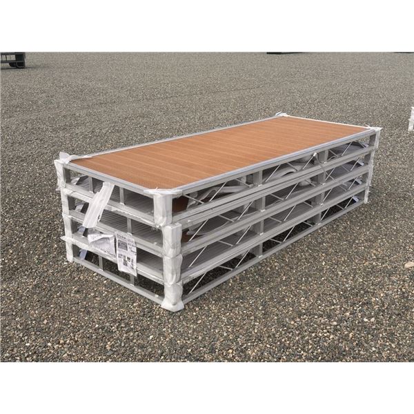 (4) 4 FT X 10 FT SECTIONS ALUMINIUM DOCK