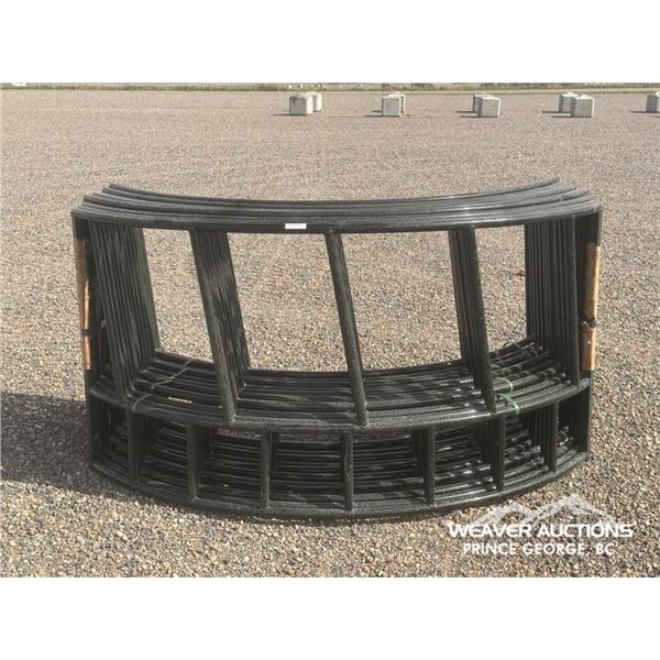 (4) SLANT BAR ROUND BALE FEEDERS