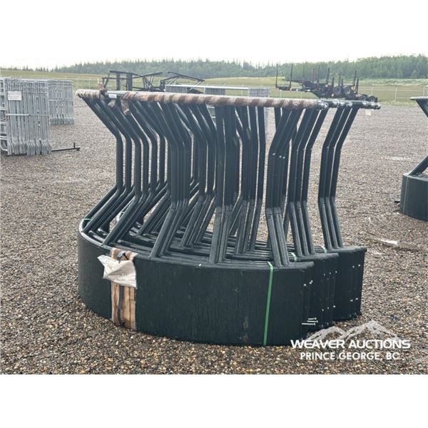 (3) ROUND BALE FUNNEL FEEDERS