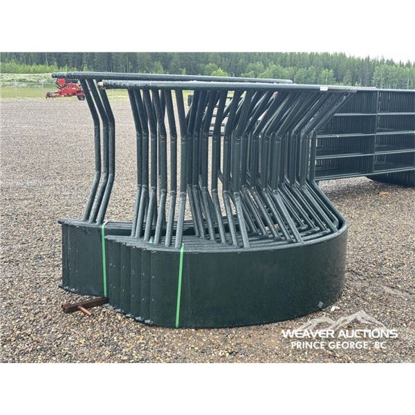 (3) ROUND BALE FUNNEL FEEDERS