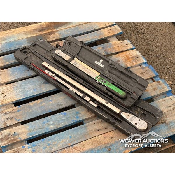 (2) SNAP ON TORQUE WRENCHES