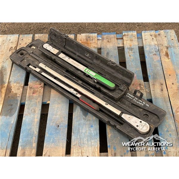 (2) SNAP ON TORQUE WRENCHES