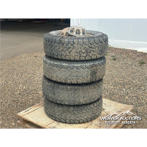 (4) GENERAL GRABBER 245/75R16 TIRES & RIMS