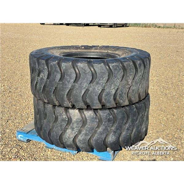 (2) WESTLAKE 20.5X25 E3/L3 LOADER TIRES