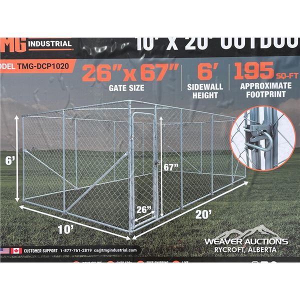 TMG 10 X 20 FT. DOG KENNEL