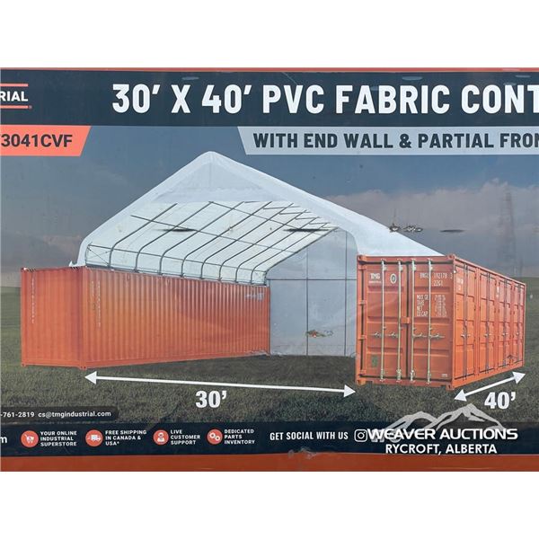 TMG 30 X 40 FT. PVC FABRIC CONTAINER SHELTER