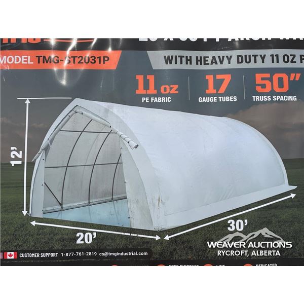 TMG 20 X 30 FT. PEAK CIELING STORAGE SHELTER