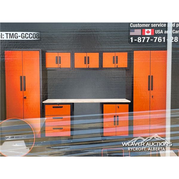 TMG 8 PIECE GARAGE CABINET COMBO WORKBENCH STATION