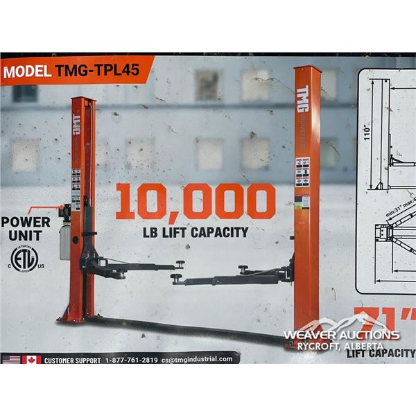 TMG 10000 LB. TWO POST AUTOLIFT