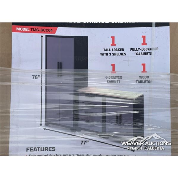 TMG 4 PIECE GARAGE CABINET COMBO
