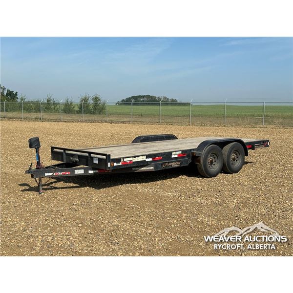 2015 RAINBOW 18 FT. T/A FLAT DECK TRAILER