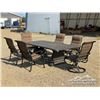 Image 1 : OUTDOOR PATIO TABLE W/CHAIRS