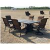 Image 3 : OUTDOOR PATIO TABLE W/CHAIRS