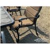Image 8 : OUTDOOR PATIO TABLE W/CHAIRS