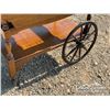 Image 6 : ANTIQUE SIDE TABLE W/WHEELS