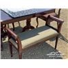 Image 5 : WOODEN TABLE W/CHAIRS & BENCH