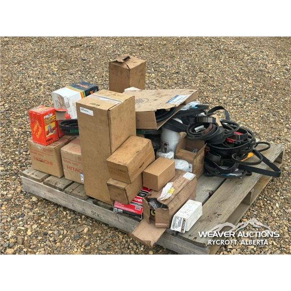 PALLET OF MISC BELTS & FILTERS