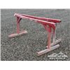 Image 1 : (2) 7 FT. RED METAL SAW HORSES
