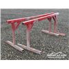 Image 4 : (2) 7 FT. RED METAL SAW HORSES