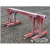 Image 1 : (2) 7 FT. METAL SAW HORSES