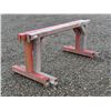 Image 2 : (2) 7 FT. METAL SAW HORSES