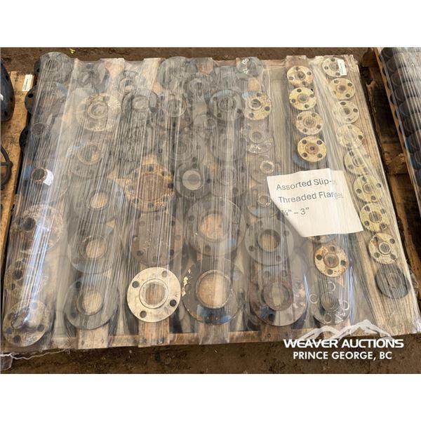 ASSORTED SLIP-ON THREADED FLANGES