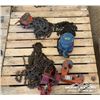 Image 1 : (3) ASSORTED MANUAL CHAIN HOIST & LIFTING CLAMP