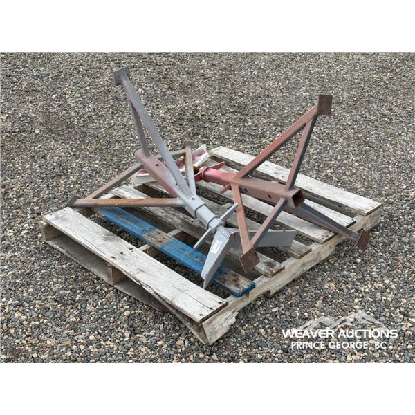 (2) ADJUSTABLE PIPE STANDS