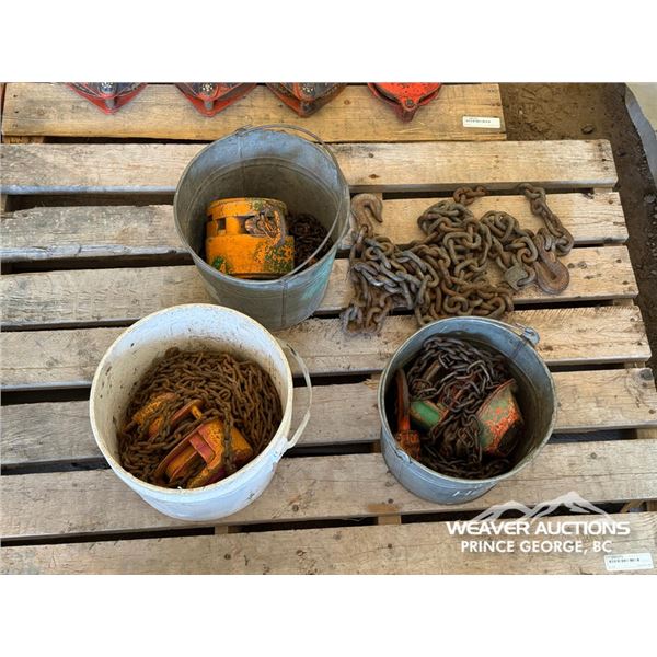 (3) ASSORTED MANUAL CHAIN HOIST & CHAIN SLING