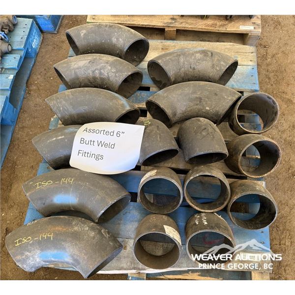 ASSORTED 6 IN. BUTT WELD FITTINGS