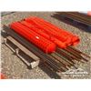 Image 4 : (4) ROLLS OF SAFETY FENCE W/ STAKES