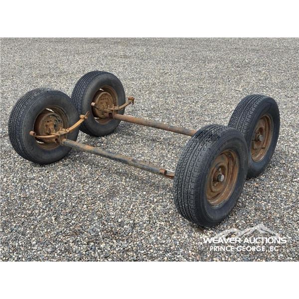 (2) TRAILER AXLES W/ TIRES