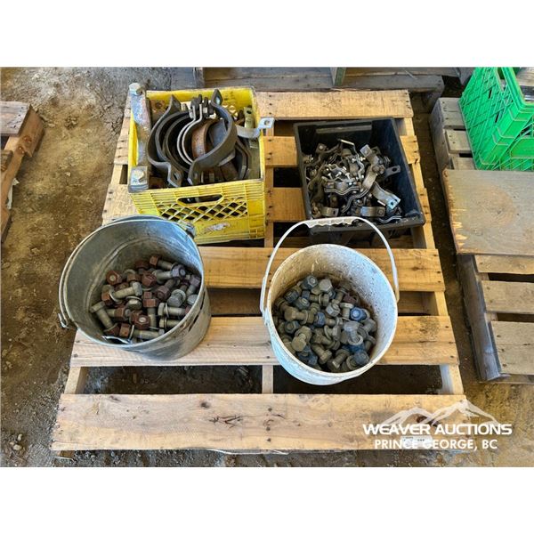 QUANTITY OF CLAMPS AND FASTENERS