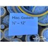 Image 3 : QUANTITY OF ASSORTED GASKETS 1/2-12 IN.