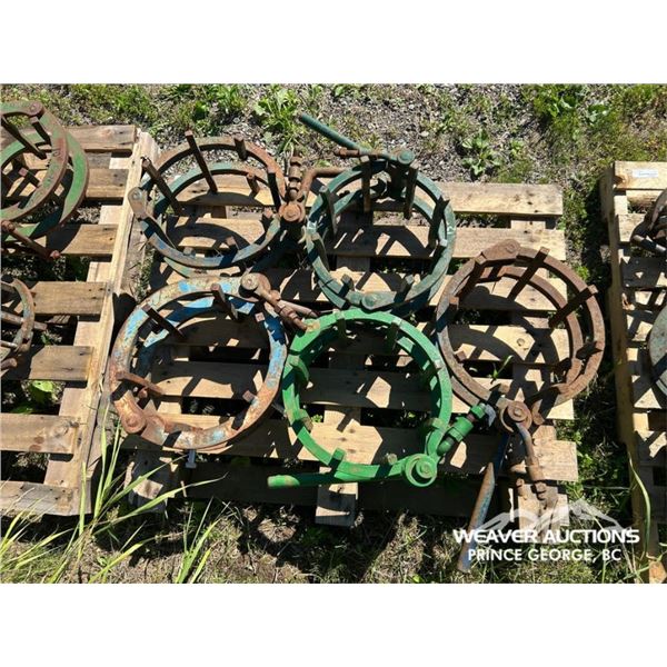 (5) 12 IN. PIPE CLAMPS
