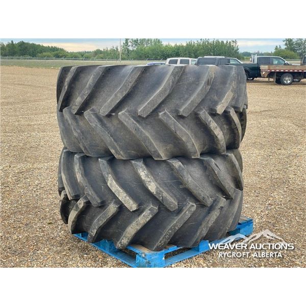 (2) GOODYEAR 28L-R26 REAR COMBINE TIRES