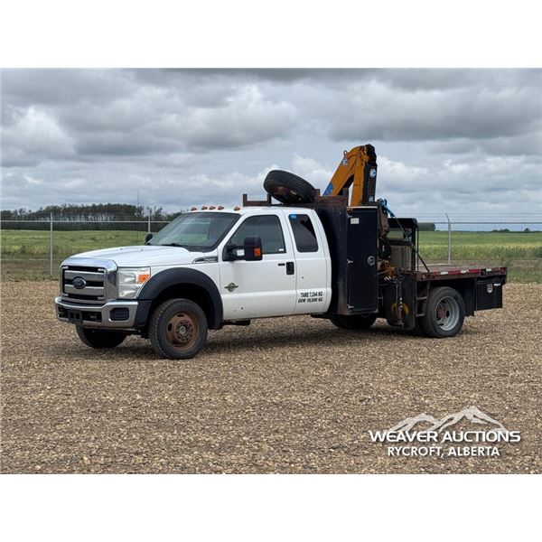 2014 FORD F550 XLT EXTENDED CAB S/A BOOM TRUCK